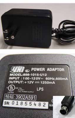 YHi 898-1015-U12 12V 1250mA 10mm/4-pin AC Power Adapter For HP ScanJet 5470C Scanner - Click Image to Close